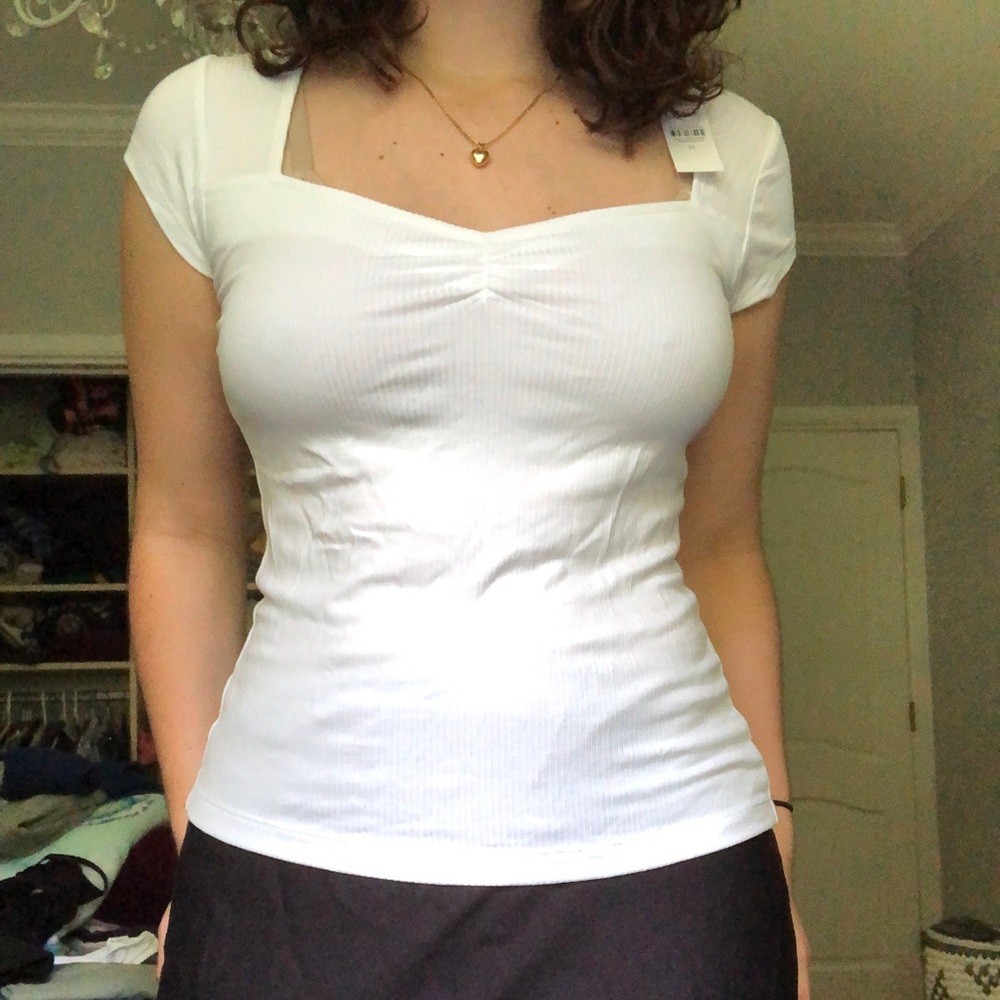 TAGS STILL ON: White Blouse